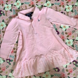 RALPH LAUREN | Long Sleeve Knit Polo Dress